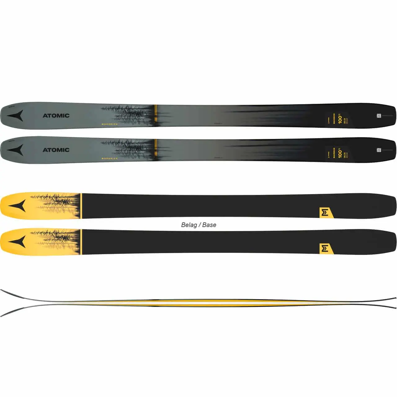 Atomic Maverick 100 Ti Metallic Green/safron (2022/23) 4 Atomic Maverick 100 Ti Metallic Green/safron (2022/23) - immagine 2