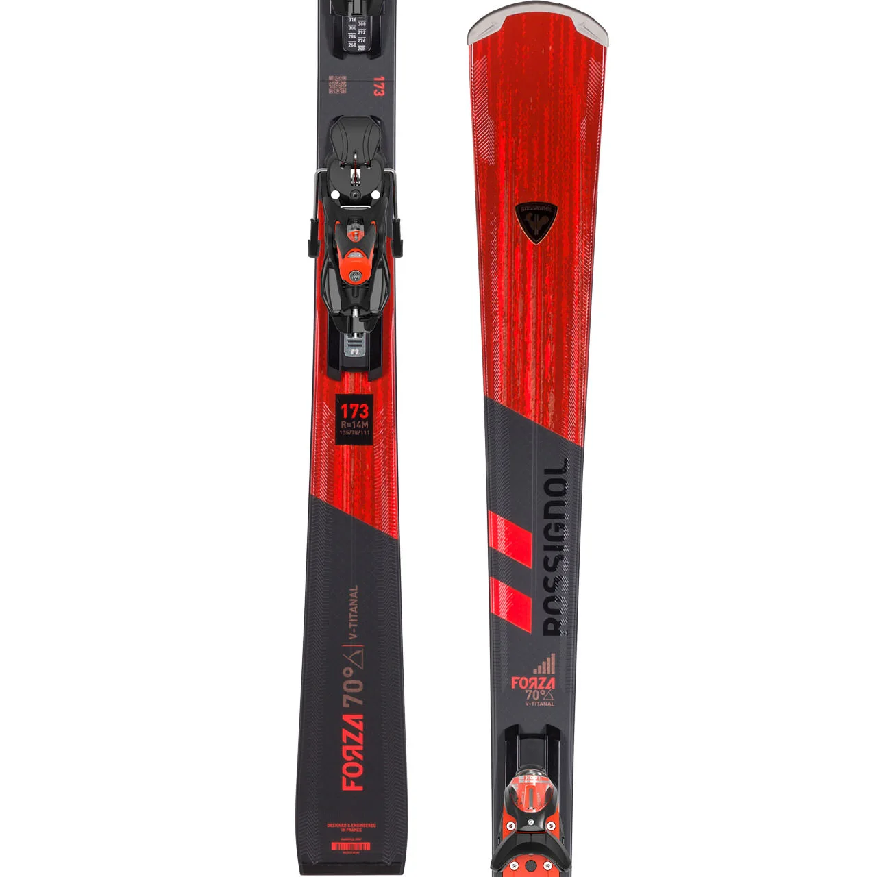 Rossignol Forza 70° V-Ti Konect (2023/24) - Set Incl. Attacci 3 Rossignol Forza 70° V-Ti Konect (2023/24) - Set Incl. Attacci